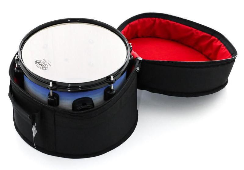 Imagem de Bag de Tom Batera Clube BC The Black 10 em Nylon 600 com reforço interno em tecido vermelho