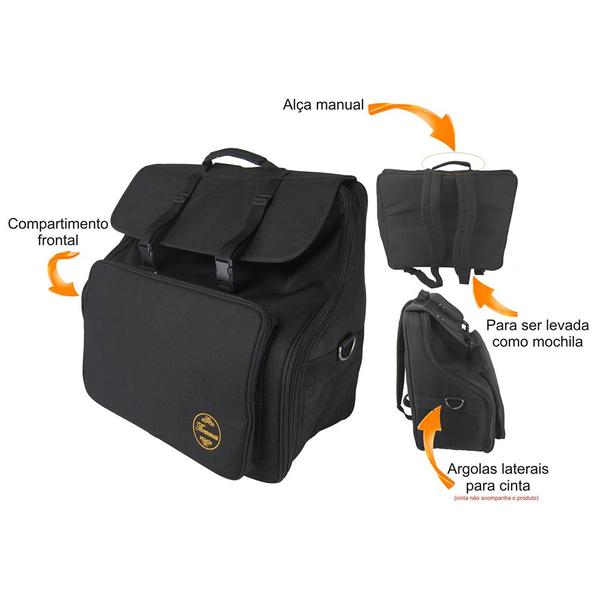 Bag Para Acordeon, Sanfona, Gaita 80 Baixos Thommasi Imagem de Bag Para Acordeon, Sanfona, Gaita 80 Baixos Thommasi