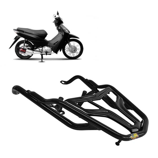Bagageiro Biz Vision 125 2007 2008 2009 2010 Curto Preto - MA Motos Imagem de Bagageiro Biz Vision 125 2007 2008 2009 2010 Curto Preto