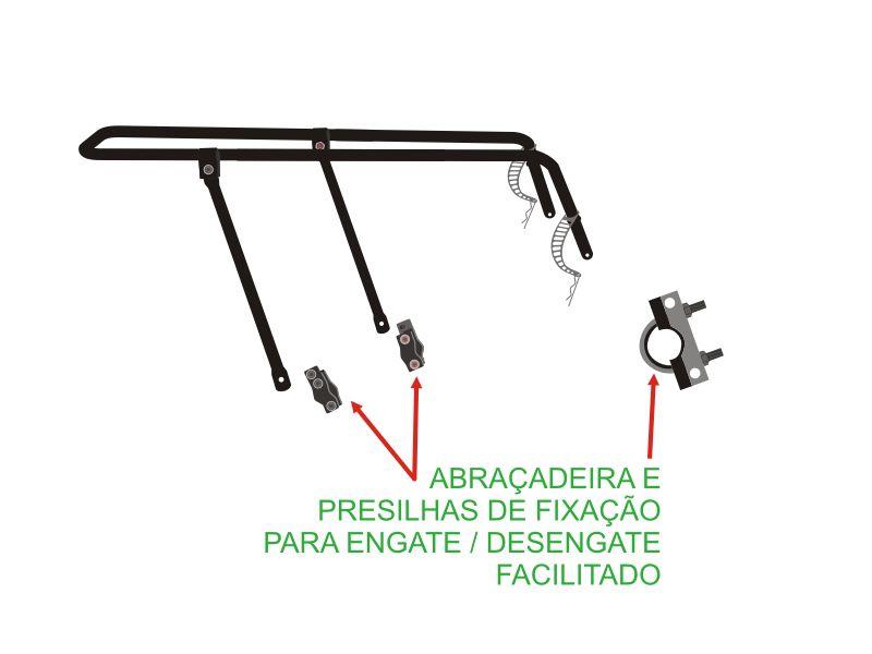 Imagem de Bagageiro Flex Bike Aro 26 29 Traseiro Bicicleta Garupa Kalf