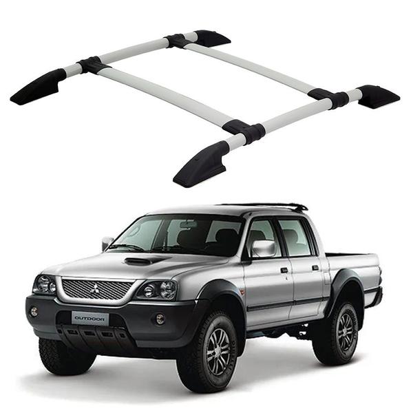 Bagageiro L200 Sport Ate 2008 Prata Parafusado - SOLAR Imagem de Bagageiro L200 Sport Ate 2008 Prata Parafusado
