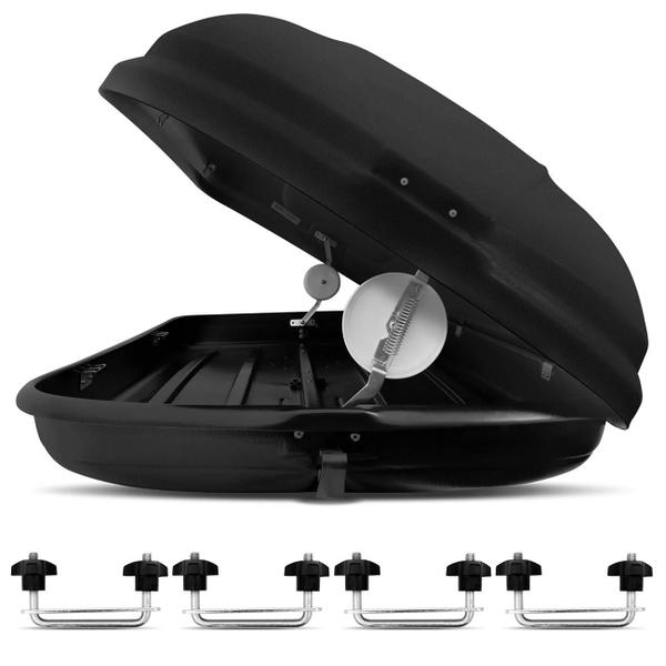 Bagageiro Maleiro De Teto Sport Rack Conquest Honda CR-V 1996 A 2018 50KG 450 Litros Preto Imagem de Bagageiro Maleiro De Teto Sport Rack Conquest Honda CR-V 1996 A 2018 50KG 450 Litros Preto