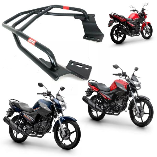 Bagageiro Suporte Bau ybr Factor 125 150 Givi Sr2124 Imagem de Bagageiro Suporte Bau ybr Factor 125 150 Givi Sr2124