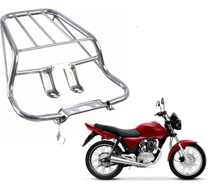 Bagageiro Suporte Bauleto Cg Titan 150 De 2004 Ate 2008 - Polimet Imagem de Bagageiro Suporte Bauleto Cg Titan 150 De 2004 Ate 2008