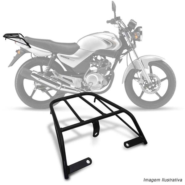 Imagem de Bagageiro Suporte Bauleto Pro Tork Sansão Moto Yamaha YBR 125 07 08 Preto