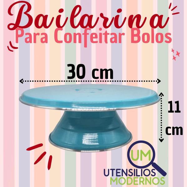 Imagem de Bailarina Giratória de Confeitar Bolo N30 Tiffany - Aluminio AMJ