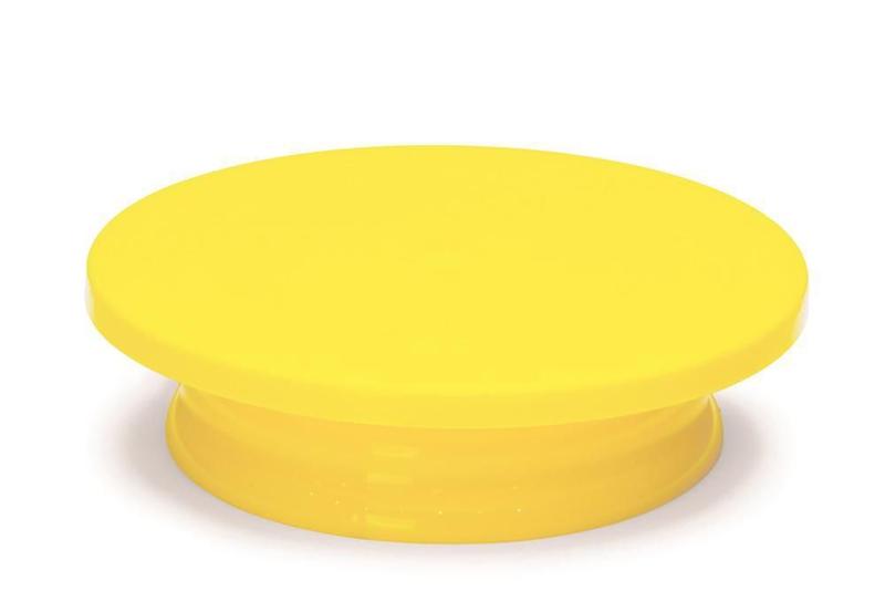 Imagem de Bailarina Para Bolo Profissional Giratória 30 Cm Amarelo