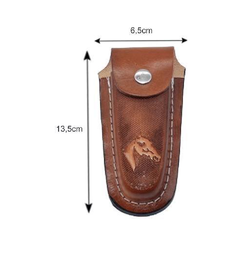 Bainha Couro P/ Canivete Estilo Country Cawboy Barretos 13cm - Shopdapesca Imagem de Bainha Couro P/ Canivete Estilo Country Cawboy Barretos 13cm