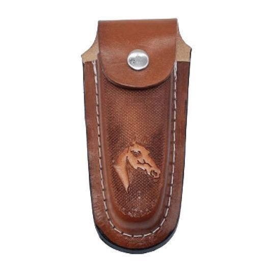 Bainha Couro P/ Canivete Estilo Country Cawboy Barretos 13cm - Shopdapesca Imagem de Bainha Couro P/ Canivete Estilo Country Cawboy Barretos 13cm