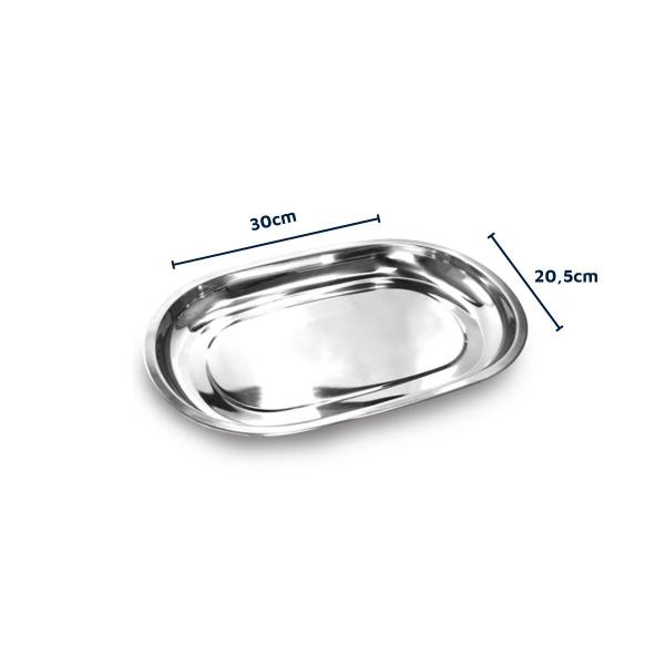 Imagem de Baixela oval inox 30 cm