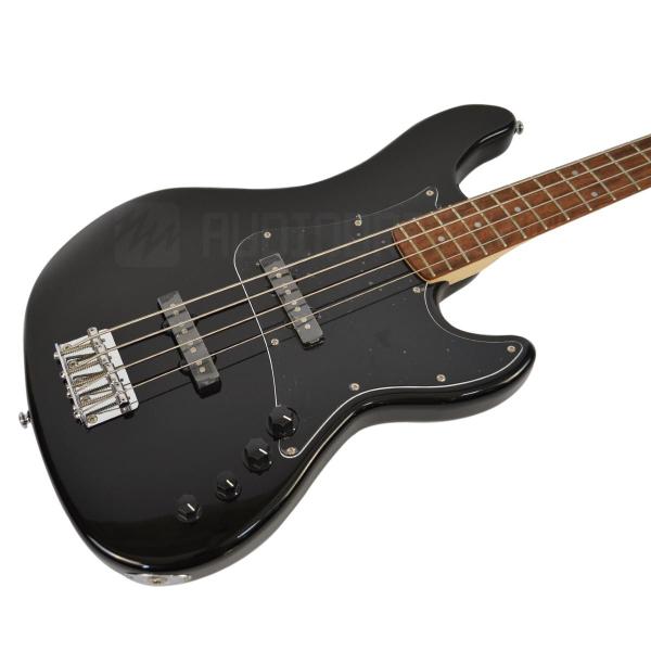 Imagem de Baixo 4 Cordas Cort Captação Ativa Jazz Bass Series GB 34JJ BK Contrabaixo Preto com Escudo Black 4C