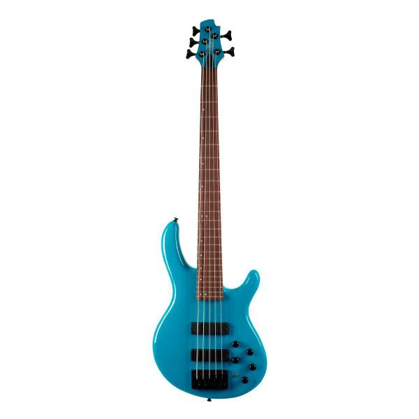 Baixo 5 Cordas Ativo Bartolini Cort C5 Deluxe CBL Blue Imagem de Baixo 5 Cordas Ativo Bartolini Cort C5 Deluxe CBL Blue