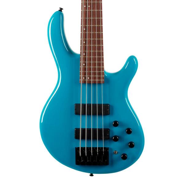 Baixo 5 Cordas Ativo Bartolini Cort C5 Deluxe CBL Blue Imagem de Baixo 5 Cordas Ativo Bartolini Cort C5 Deluxe CBL Blue