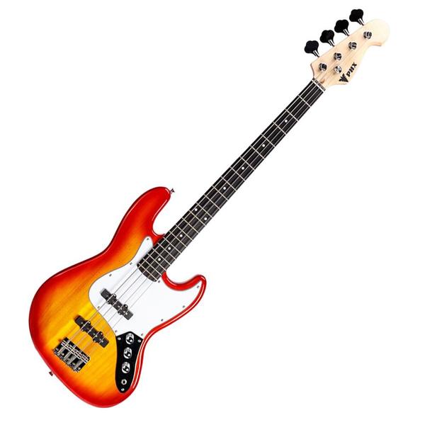 Imagem de Baixo PHX JB Jazz Bass Contrabaixo 4 Cordas Sunburst Cherry