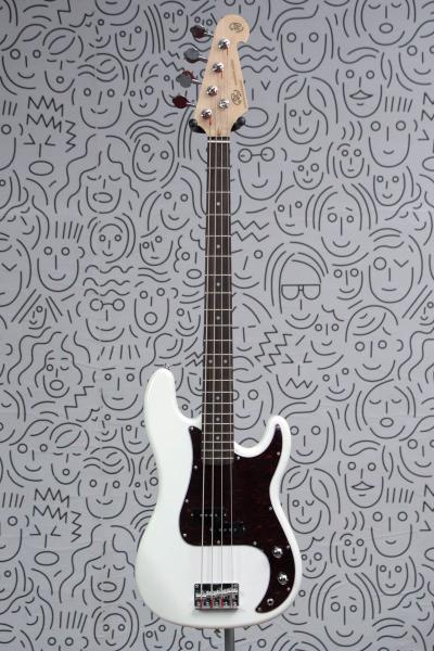 Imagem de Baixo SX BD2 Precision Bass 4 Cordas White com Capa Regulado