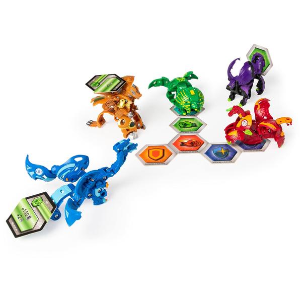 Imagem de Bakugan Baku-Gear 4-Pack, Nillious Ultra com Baku-Gear e Hydorous Ultra, Figuras de Ação Colecionáveis