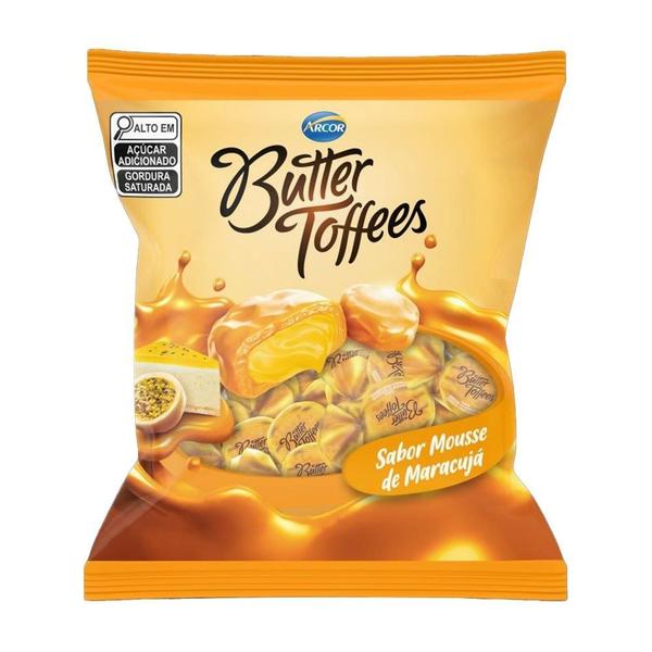 Imagem de Bala Arcor Butter Toffees Maracujá 500g