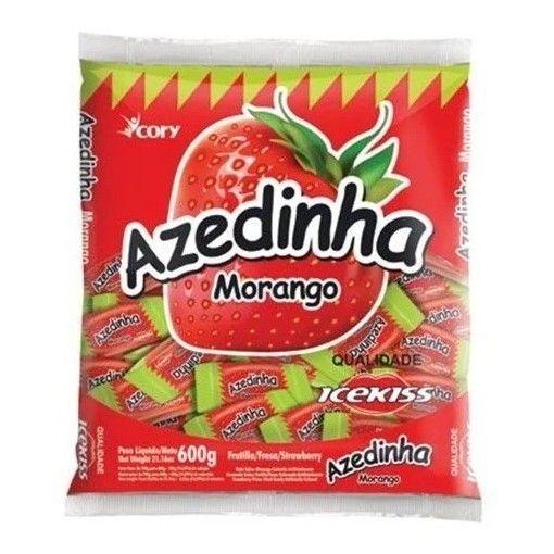 Imagem de Bala Azedinha Mastigável Morango 600g - Cory