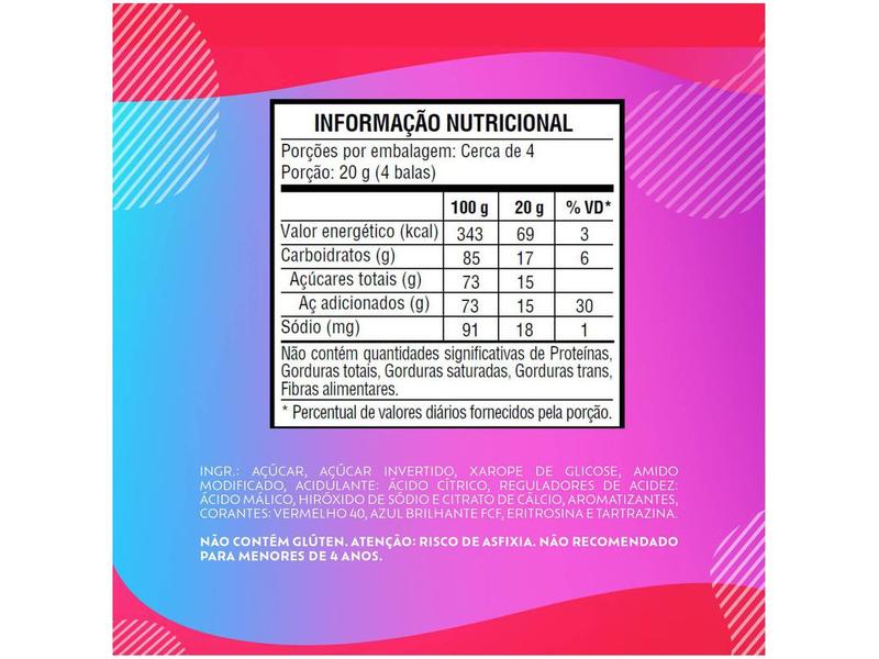 Bala Bubbaloo Mix Cítrico 82,5g Pacote Imagem de Bala Bubbaloo Mix Cítrico 82,5g Pacote