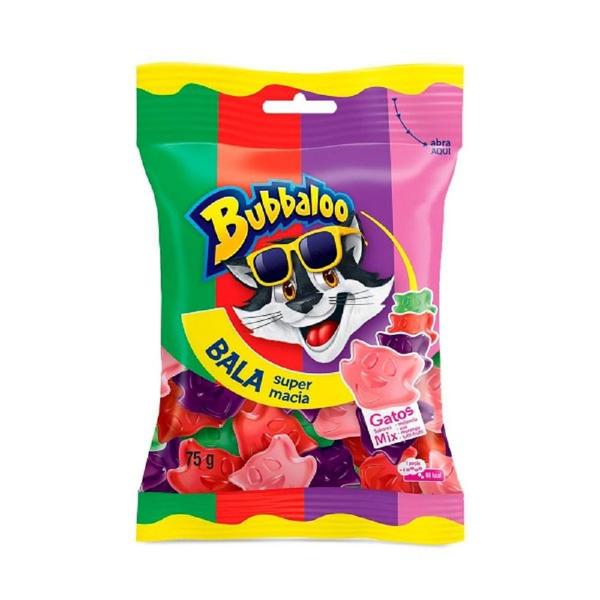 Bala Bubbaloo Mix Gato 75g Imagem de Bala Bubbaloo Mix Gato 75g