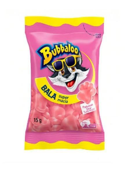 Imagem de Bala Bubbaloo Patinhas Tutti Frutti 15g C/12 Unidades