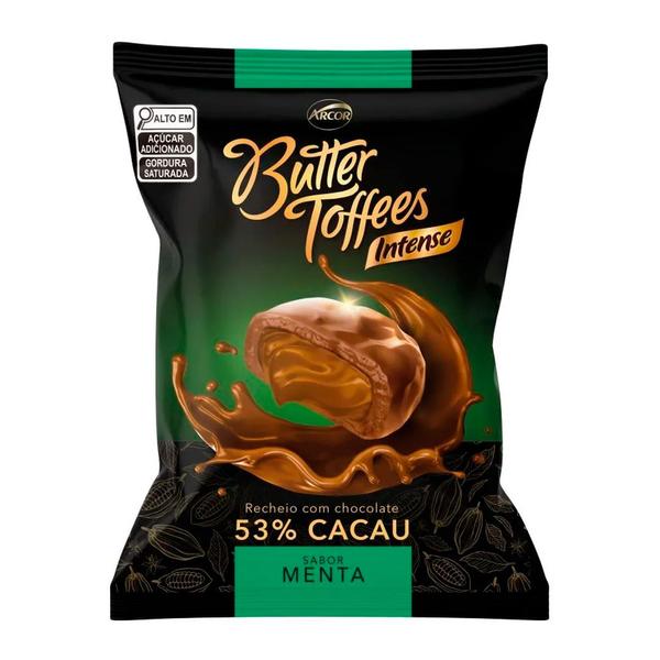 Imagem de Bala Butter Toffees Caramelo Intense 53% Cacau 90g Recheio Cremoso 