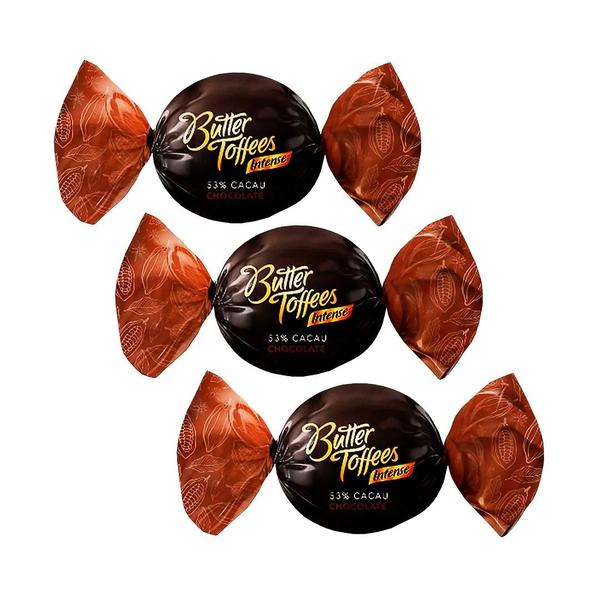 Imagem de Bala Butter Toffees Intense 53% cacau sabor Chocolate 500g - Arcor