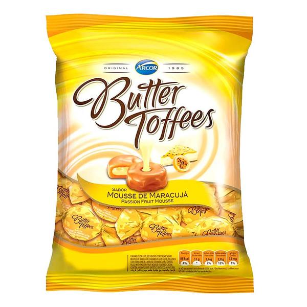 Imagem de Bala Butter Toffees Mousse de Maracujá 500g - Arcor