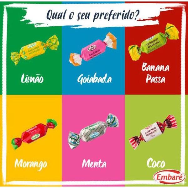 Bala Caramelo Recheado Sortido 600g - Embare Imagem de Bala Caramelo Recheado Sortido 600g - Embare