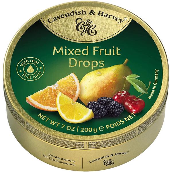 Bala CAVENDISH & HARVEY Mixed Fruits Drops 200g (4x) - Cavendish Harvey Imagem de Bala CAVENDISH & HARVEY Mixed Fruits Drops 200g (4x)