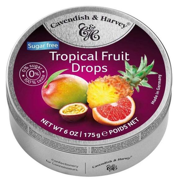 Imagem de Bala CAVENDISH & HARVEY Sem Açucar Tropical Fruit 175g (3x)