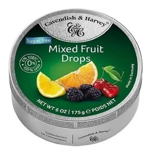 Bala Cavendish & Harvey Sugar Free Mixed Fuit 175G Imagem de Bala Cavendish & Harvey Sugar Free Mixed Fuit 175G