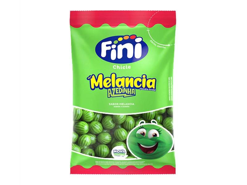 Bala Chiclete Melancia Azedinha 450gr - Fini Imagem de Bala Chiclete Melancia Azedinha 450gr - Fini