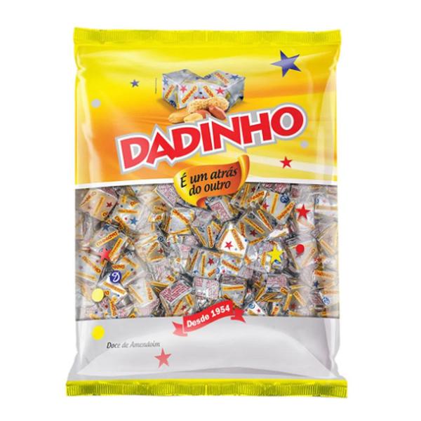 Imagem de Bala Dadinho Tradicional Amendoim - 900g