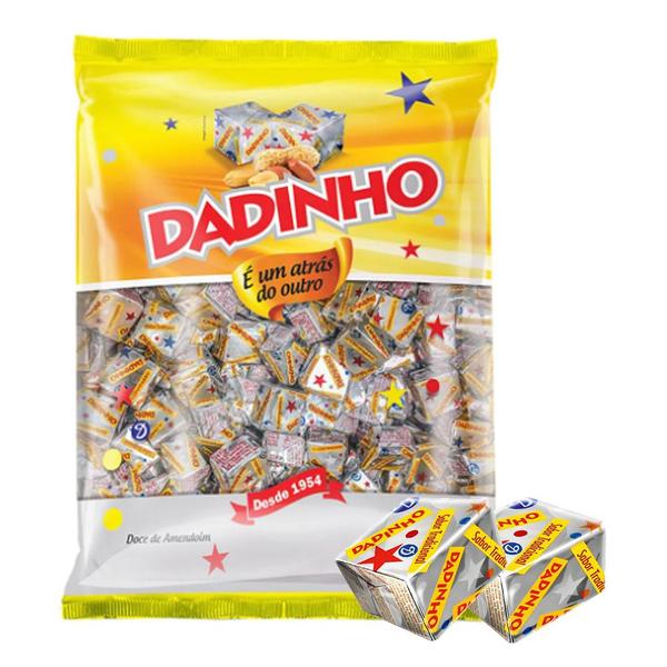 Imagem de Bala Dadinho Tradicional Amendoim - 900g