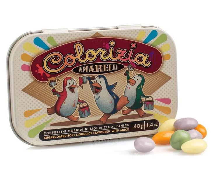 Bala De Alcaçuz Colorizia Amarelli 40G Imagem de Bala De Alcaçuz Colorizia Amarelli 40G