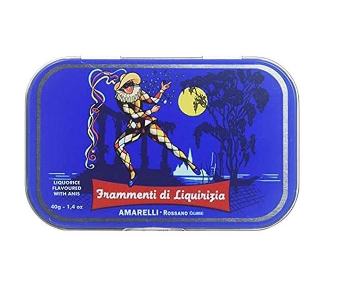 Bala De Alcaçuz E Anis Arlecchino Amarelli 40G Imagem de Bala De Alcaçuz E Anis Arlecchino Amarelli 40G