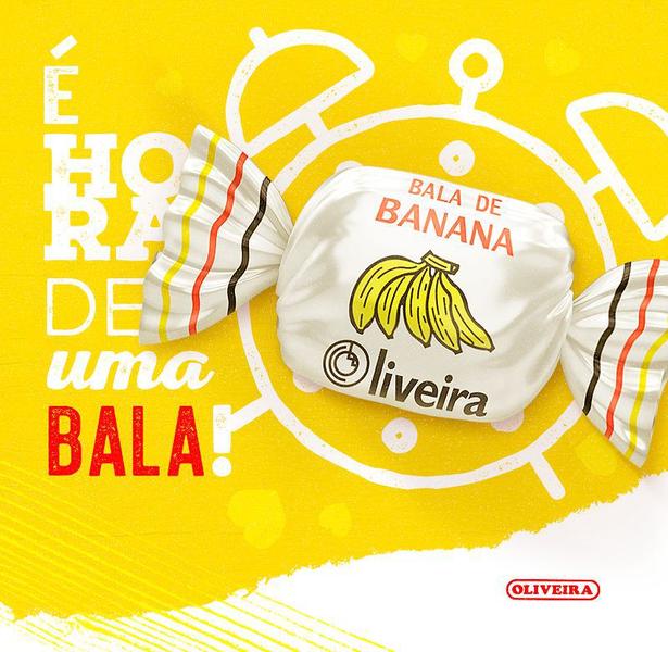BALA DE BANANA MASTIGAVEL PACOTE 500g OLIVEIRA Imagem de BALA DE BANANA MASTIGAVEL PACOTE 500g OLIVEIRA