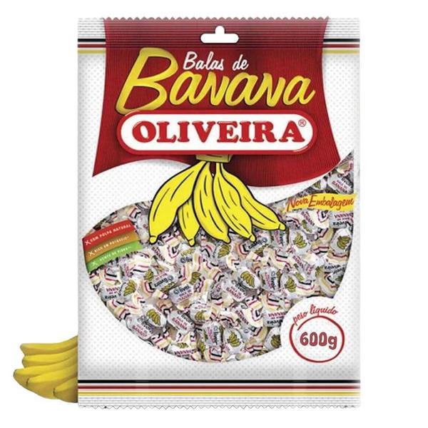 Imagem de Bala De Banana Pacote 600G - Oliveira - A Desde 1963