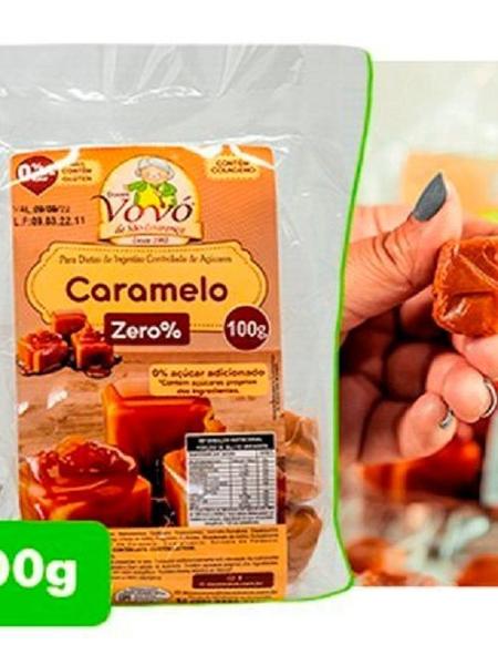 Imagem de Bala de Caramelo com café Zero% Açúcar Doces Vovó São Lourenço 100g