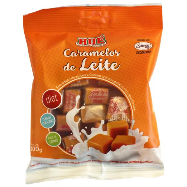 Imagem de Bala de caramelo de leite hué diet sabores com 8 unid zero