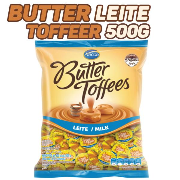 Bala De Caramelo Leite Butter Toffees Pacote 500g Cremoso Guloseimas - Arcor Imagem de Bala De Caramelo Leite Butter Toffees Pacote 500g Cremoso Guloseimas