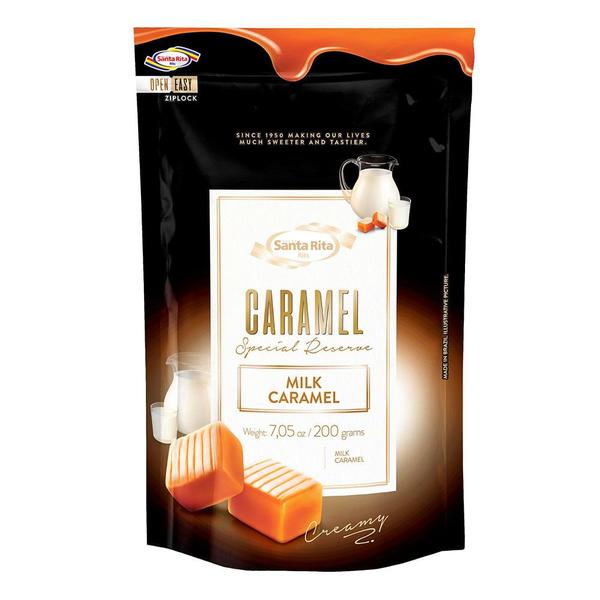 Bala de Caramelo Milk Balas Santa Rita 200g Imagem de Bala de Caramelo Milk Balas Santa Rita 200g