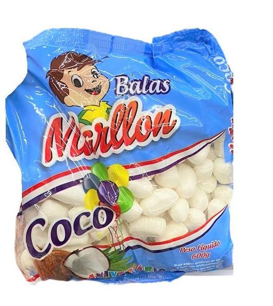 Imagem de Bala de Coco Tradicional sem recheio Kit 3 Pacotes de 600gr