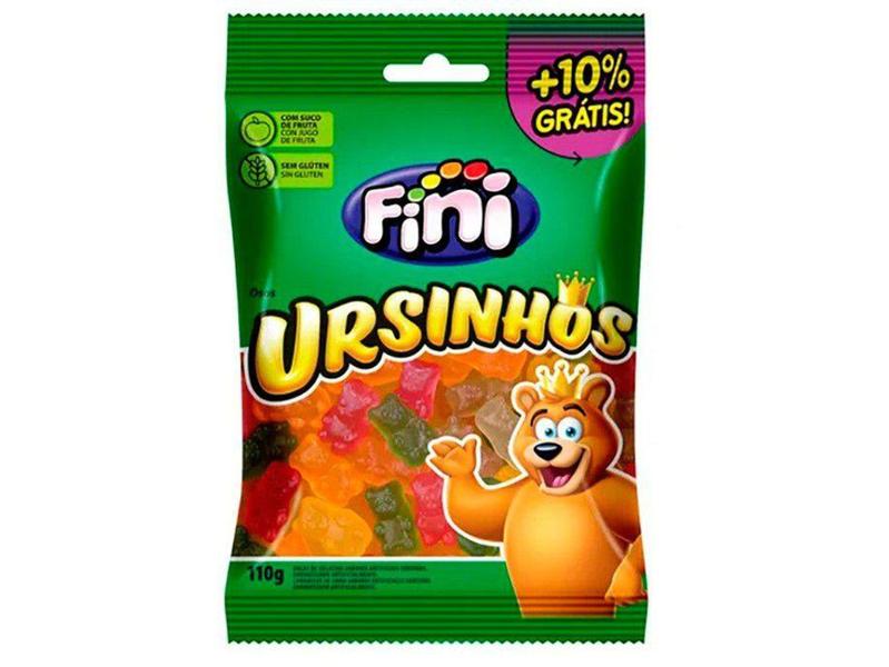 Bala de Gelatina Fini Ursinhos - 110g Pacote Imagem de Bala de Gelatina Fini Ursinhos - 110g Pacote