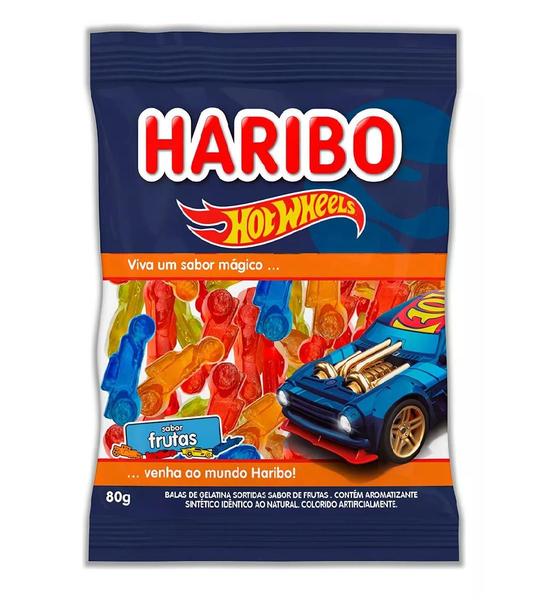 Imagem de Bala De Gelatina Frutas Hot Wheels Haribo 80g