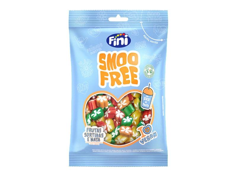 Bala De Gelatina Smoofree Vegano Frutas Brilho 80g - Fini Imagem de Bala De Gelatina Smoofree Vegano Frutas Brilho 80g - Fini