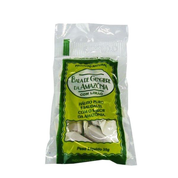 Bala de Gengibre da Amazônia Com Limão 35g Imagem de Bala de Gengibre da Amazônia Com Limão 35g