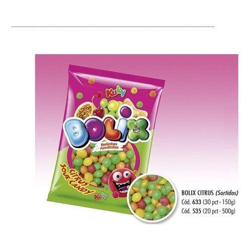 Bala De Goma Bolix Azedinha 500g Sabores Sortidos - KUKY CONFEITOS Imagem de Bala De Goma Bolix Azedinha 500g Sabores Sortidos
