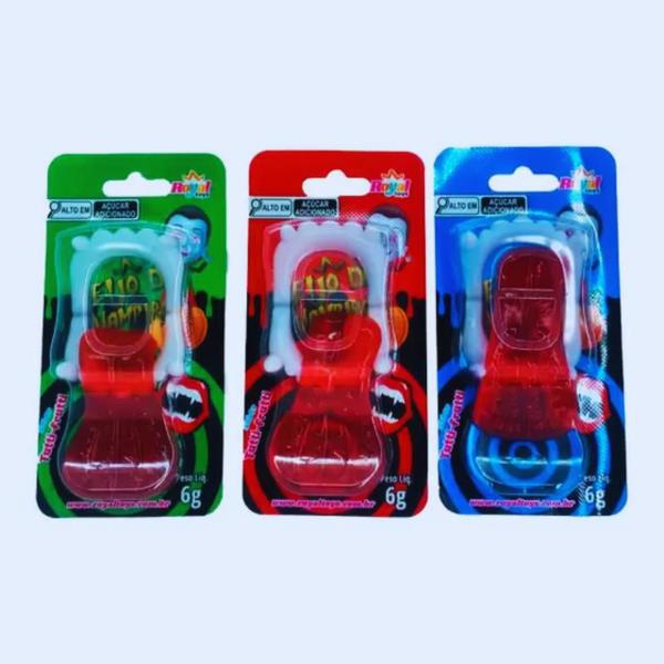 Bala de Goma de Gelatina Beijo do Vampiro - Caixa com 30 Uni - Royal Toys Imagem de Bala de Goma de Gelatina Beijo do Vampiro - Caixa com 30 Uni - Royal Toys